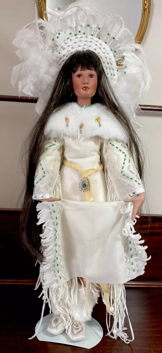 Paradise Galleries Rain Blossom Native American Doll with Box 22 Tall
