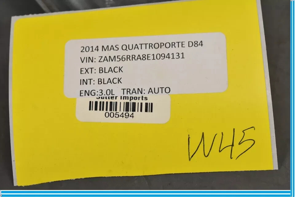 14-22 Maserati Quattroporte M156 Rear Right Side Window Regulator Motor OEM