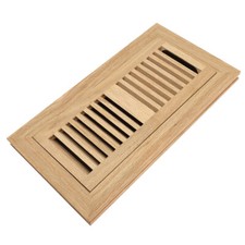 Razo Solid Oak Wood Floor Register Flush Mount Vent With Damper Unfinished Razo Solid Oak Wood Floor Register Flush Mount Vent With Damper Unfinished