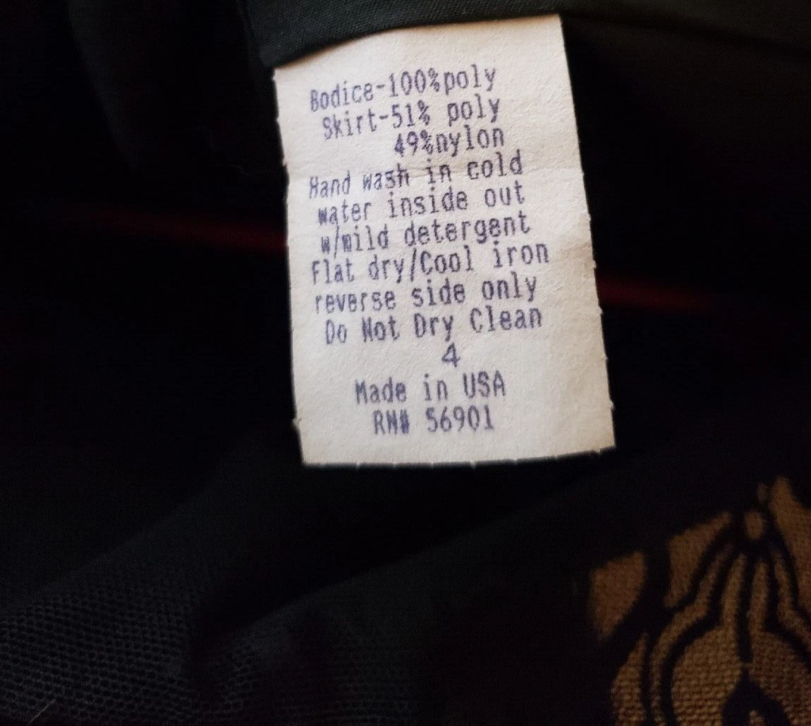 VETEMENTS Stage Accents donna 4 abiti abbigliamento performance nero manica corta maxi lunghezza