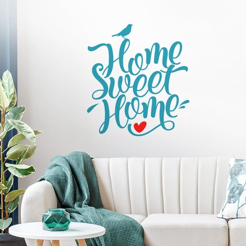 Home Sweet Home Wandtattoo Spruch Familie Wand Tattoo Wandbild Sticker