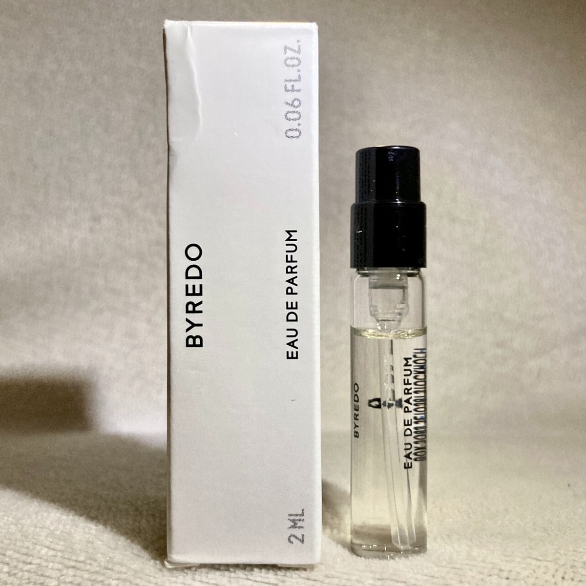 Byredo No Name Eau de Parfum EDP Sample Spray .06oz, 2ml New in