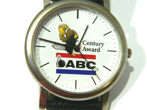Reloj ABC Bowling Century Award Cuero Negro Cara Redonda - Imagen 7 de 7
