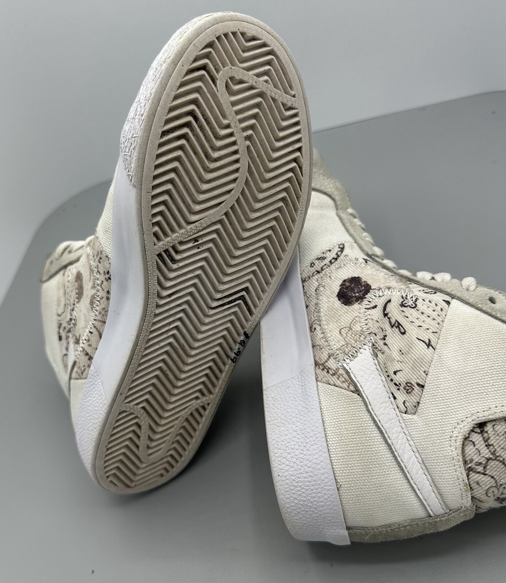 NIKE SB Zoom Blazer Mid Premium White/Grey Floral Paisley DM0859