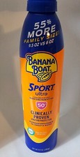 Banana Boat Ultra Sport Clear Sunscreen Spray SPF50 9.5 oz EXP: 04/2026