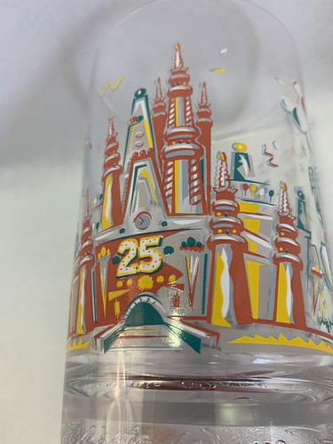 -Walt Disney World 25° Anniversario 16 oz Vetro McDonald's Paperino.- - Foto 10 di 12