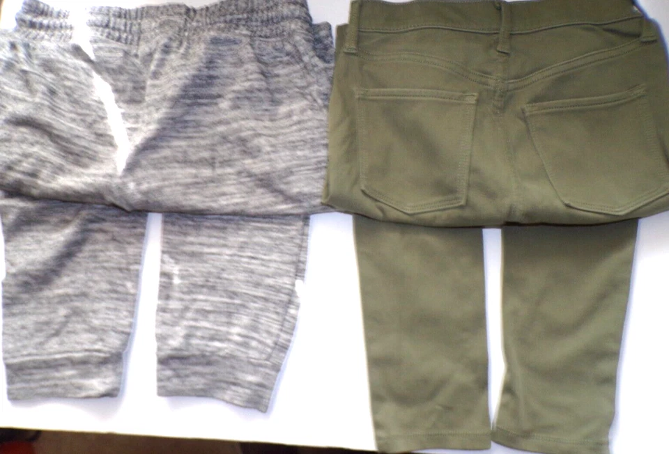 2 Niñas Pantalón Viejo Azul Marino Verde 14R Jegging Cat&Jack XL 14-16 Carbón Pantalones de Sudadera R1 Foto 4 de 4