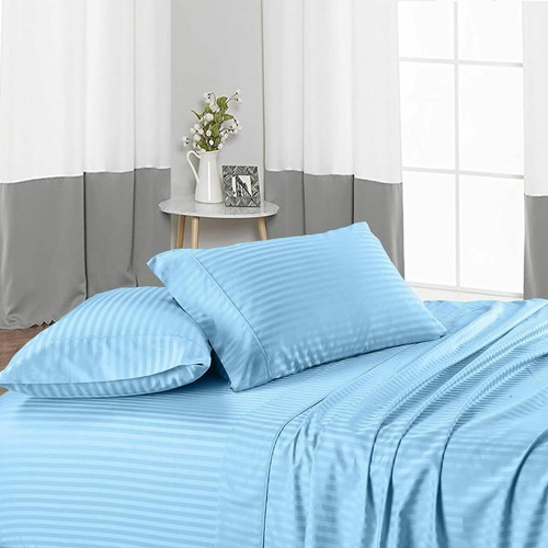 King Size 12" to 30" Extra Deep Pocket 1200 TC 100% Cotton 4 PCs Sheet Set - Picture 250 of 312