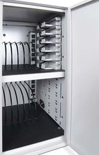 Luxor LLTMWV12-G 12-Tablet / Chromebook Vertical Wall / Desk Charging Box