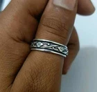 Solid 925 Sterling Silver Spinner Ring, Handmade Thumb Ring, Meditation All size