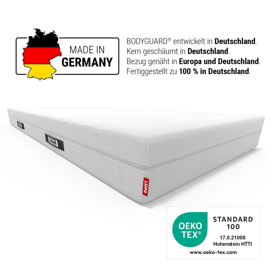 BODYGUARD® Anti-Kartell-Matratze 140x200, 2in1 Härtegrade mittelfest & fester - Bild 2 von 4