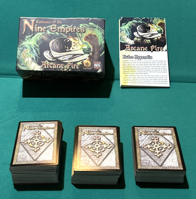 AEG Romance of the Nine Empires Arcane Fire -LOT of 322 Expansion Cards Only