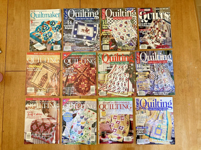 Mixed Lot of 12Vintage Quilting Magazines McCall's American Patchwork & Quilting