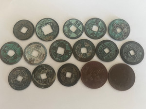 16 Ancient Chinese Coins from many dynasties