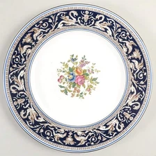 Wedgwood Florentine Dark Blue Rim  Dinner Plate 6974221