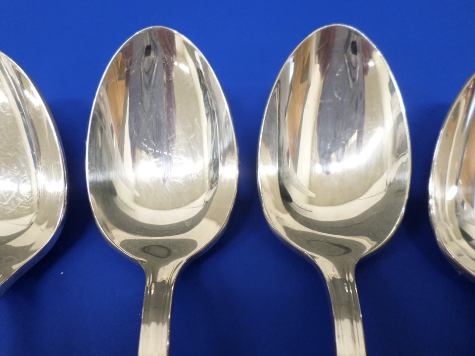 6 CUCHARAS SOPERAS SORI YANAGI marcianas chapadas en plata 18-8 de acero inoxidable Japón S8Y2 Foto 3 de 4