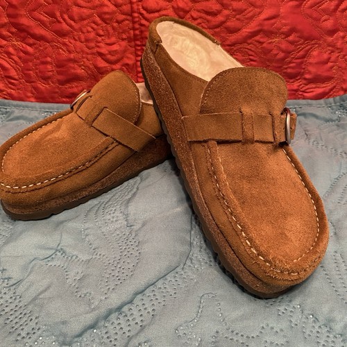 Mocassino slip on Birkenstock Shoes Buckley Shearling 40 uomo 8-9; donna 9-10 PULITO - Foto 1 di 7