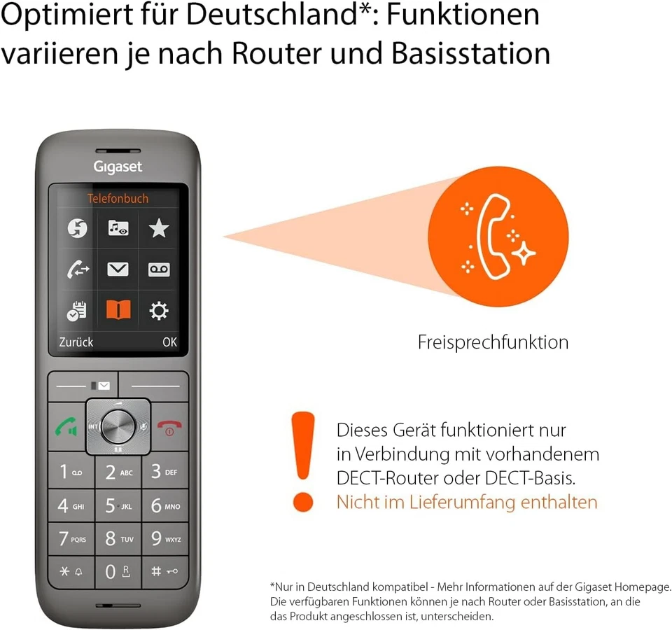 CL660HX - design DECT-Mobilteil mit Ladeschale - Fritzbox-kompatibel - hochwe... - Bild 2 von 4