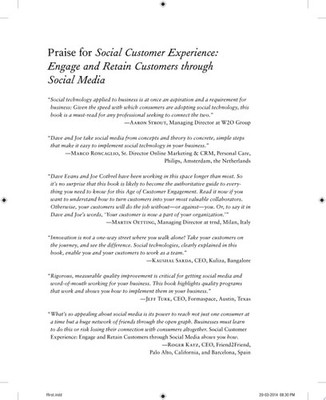 Social Customer Experience: Engage and Retain Customers through Social Media by