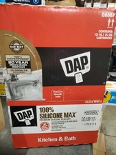 Dap Silicone Max Premium Kitchen  Bath Sealant 10.1 FL OZ Cartridges, Lot of 12