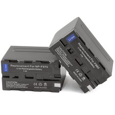 2x Battery for Sony NP-F770 NP-F330 NP-F550 NP-F930 NP-F950 NP-F960 NP-F970