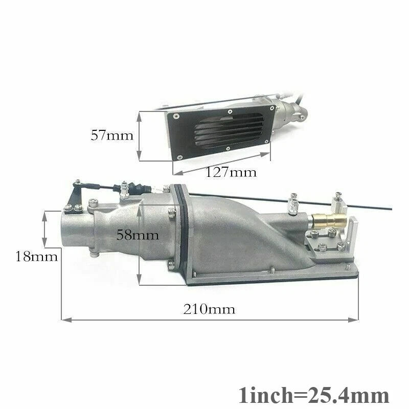 35mm Stainless Boat Turbo JET with CNC Propeller for Brushless Motor RC Boat - Image 4 of 4
