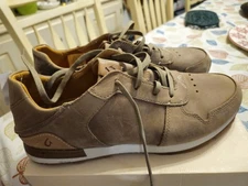 Olukai Men’s Huaka'I LI Oxford Sneaker Sz 10 Shoe Brown Leather 10406-1010 EUC