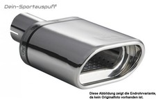 Ulter Sportauspuff Mazda MX3 91-99 145x75mm flachoval eingerollt abgeschr&auml;gt