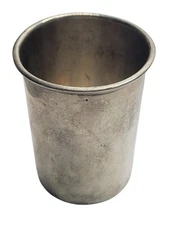 Antique Polish 800 Silver Kiddush Cup Hand Engraved Floral Design 41g