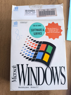 Microsoft Windows 3.1 - Deusche Vollversion mit Originalverpackung 1992