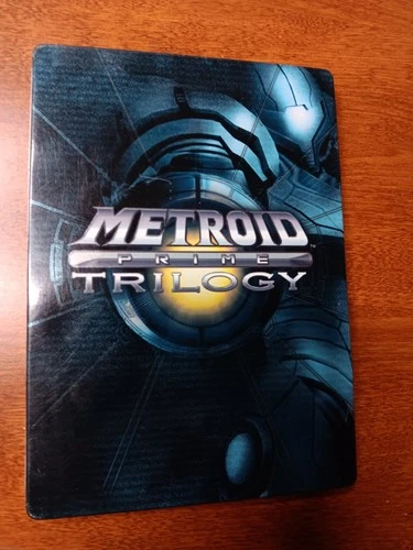 Metroid Prime Trilogy Steelbook Nintendo Wii Samus Used Rare OOP HTF  Manual
