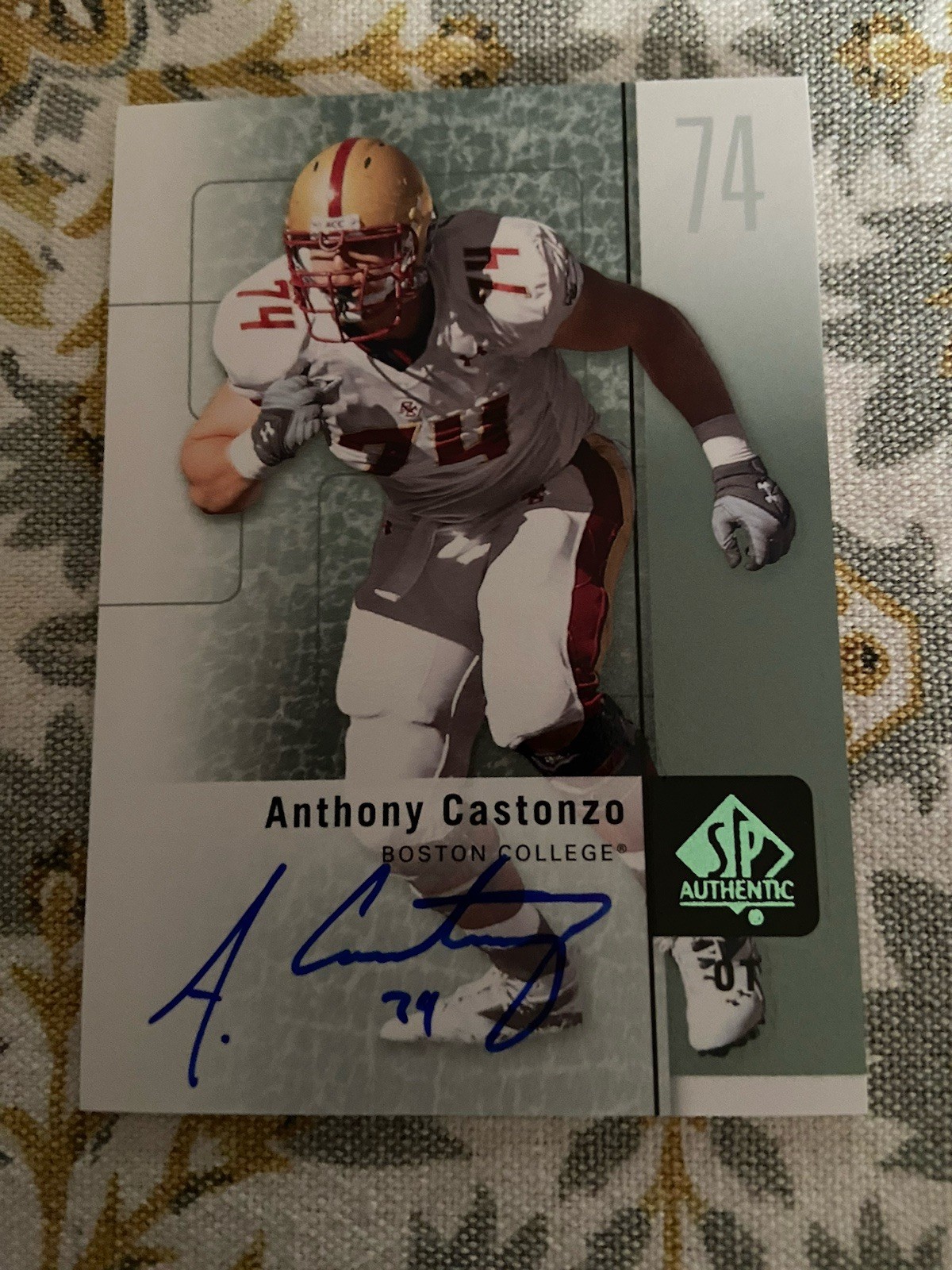 2011 SP Authentic Autographs #2 Anthony Castonzo  Auto Free Ship