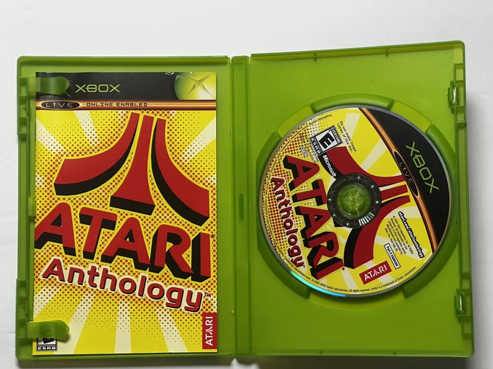Atari Anthology (Microsoft Xbox, 2004) Completo CIB con Manual Limpieza Foto 3 de 4
