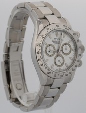 PAPERS Rolex Daytona Cosmograph WHITE Stainless Steel 40mm Watch 116520 BOX 4