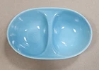 Homer Laughlin Fiesta Harlequin TURQUOISE Divided Bowl From The 1950s