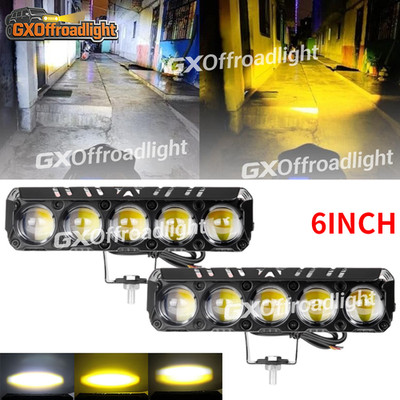 2X 6'' inch LED Work Light Bar Spot OffRoad Driving Pods Truck Fog Lights White