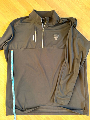 adidas Chicago Bulls Basketball NBA Black Full Zip Jacket - Size 3XT