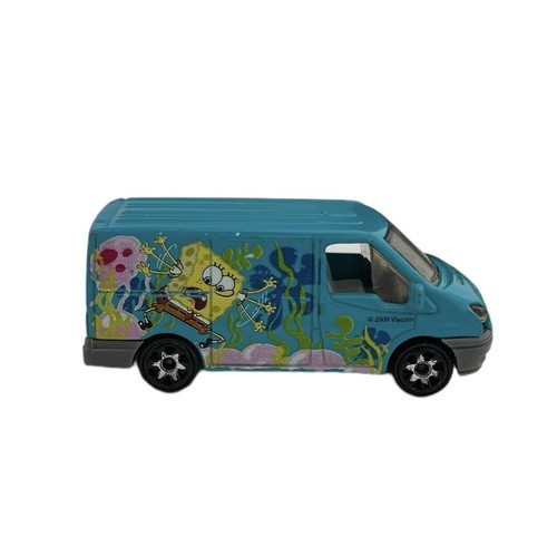 MATCHBOX POP CULTURE SPONGEBOB SQUAREPANTS FORD TRANSIT VAN 2007 & SCION 2004 - Picture 15 of 24