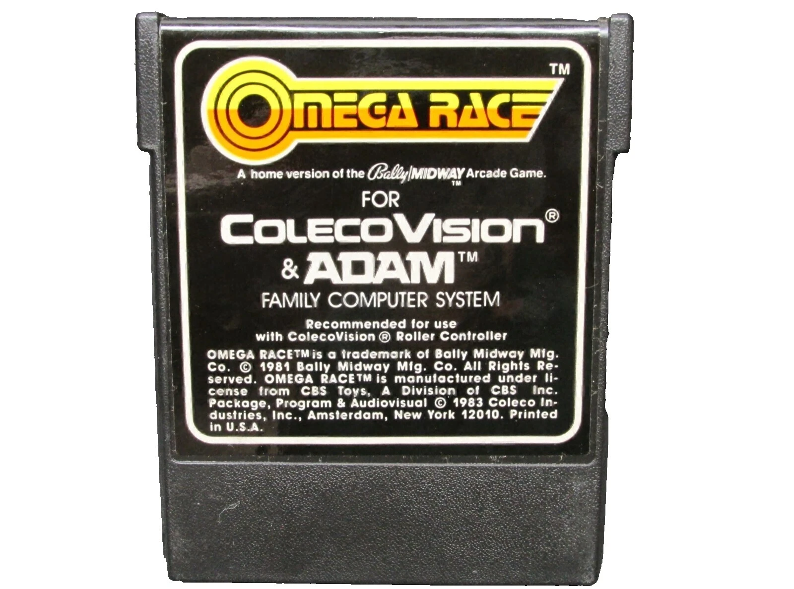 ColecoVision Racing 1983 Release Year Video Games