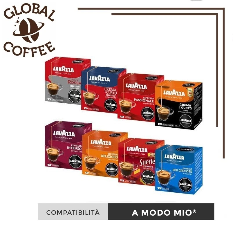 360 Capsule Caffè Lavazza A Modo Mio MIX SCELTA Originali INTENSO CREMA E GUSTO