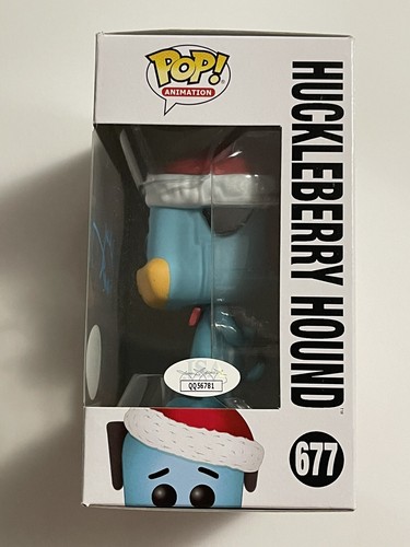 BILLY WEST SIGNED HUCKLEBERRY HOUND HANNA BARBERA FUNKO VYNIL POP JSA COA - Picture 2 of 6