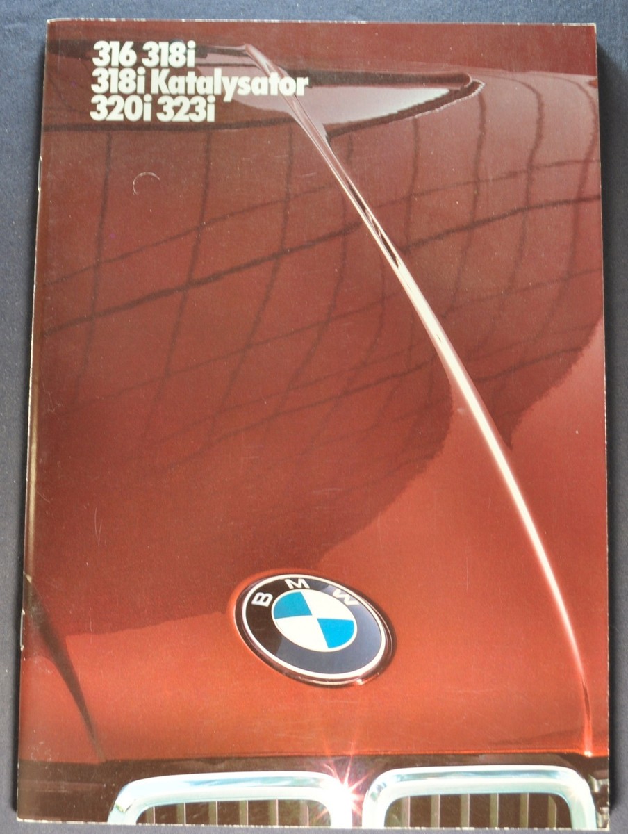 1985-1986 BMW 316 318i 320i 323i Sedan 50pg Brochure Original
