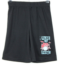 JOE BOXER Size M Boys' Shorts Beat the Drums Decal Black
