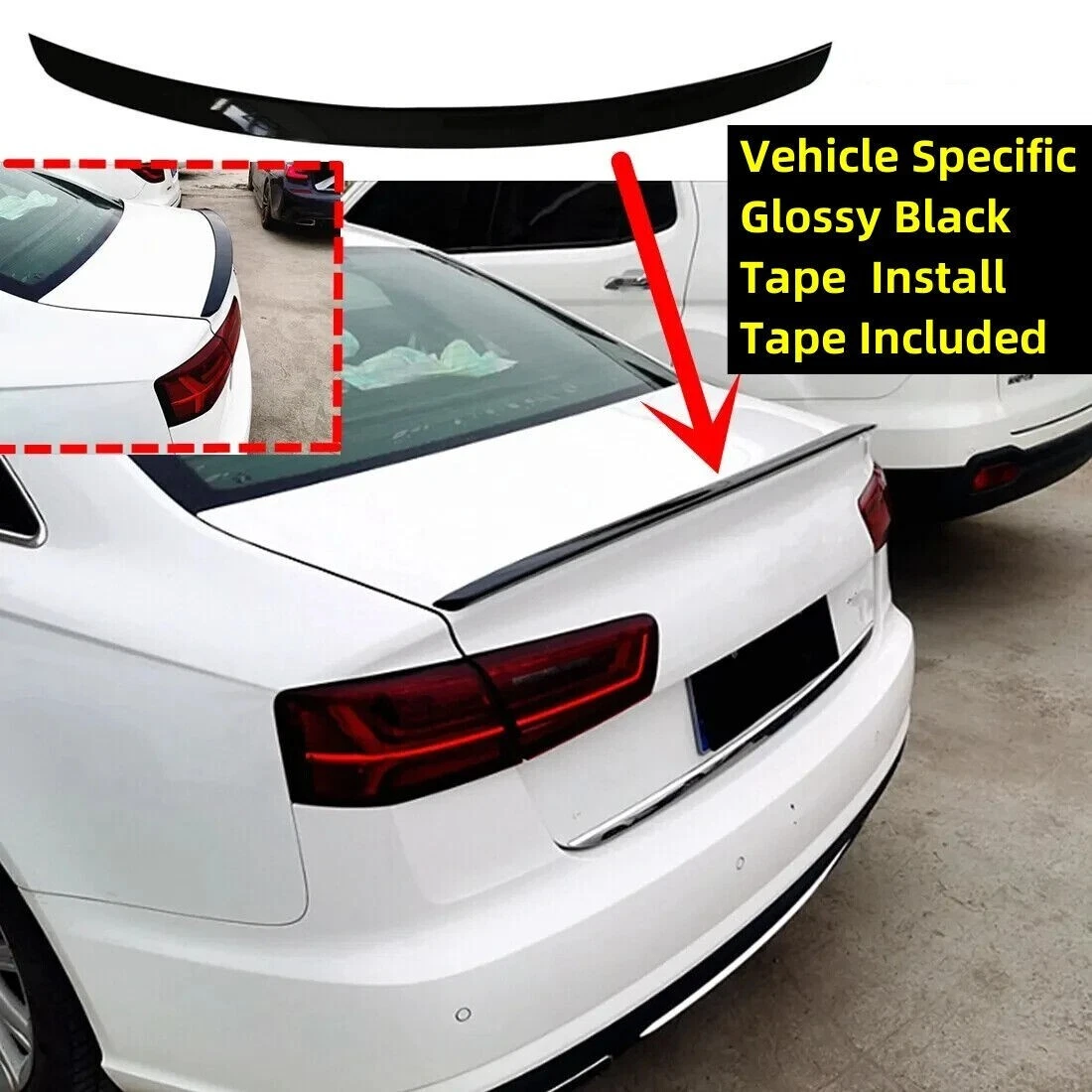 Alerón De Techo Para Audi A6 C7 2012-2018 - Fyralip Forte, Pintado A Color, Estilo Deportivo