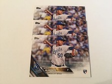 2016 Topps Series 2 Miguel Almonte #606 RC Lot (3) Kansas City Royals 