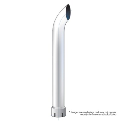 6'' Curved Expanded/Slotted Bottom Exhaust - 36'' L