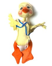 Vintage Annalee Sailor Duck 8โ Mobilitee Wide Eyes Made In USA Easter