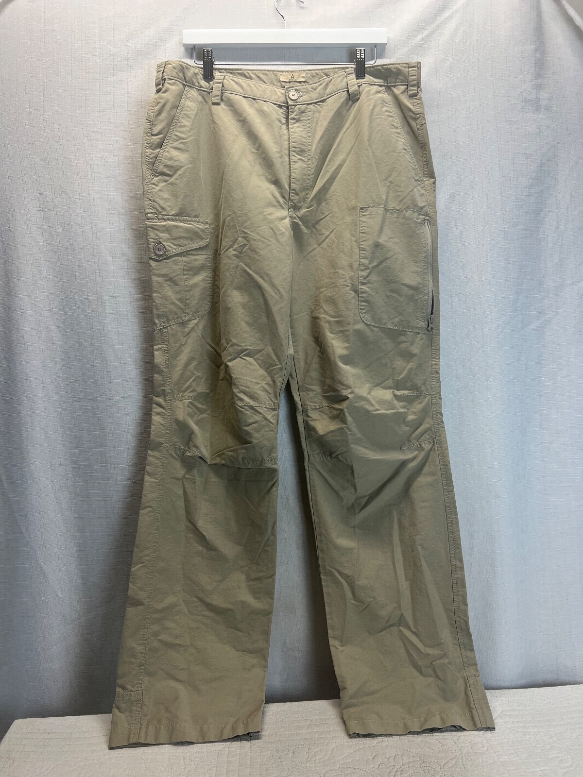 Ascend Men's Tan Cargo Pants Size 36 x 34 Outdoor Hiking Cotton Nylon eBay