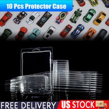 10Pcs Clear Protector Case Plastic Display For Hot Wheels  Matchbox Basic Cars