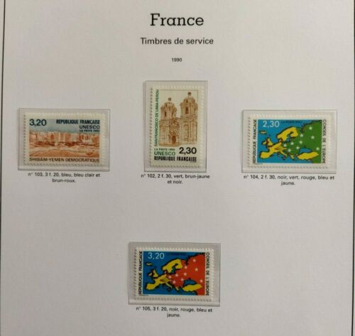 Service  n° 102-103-104-105  MNH ★★  LUXE - Photo 1/1